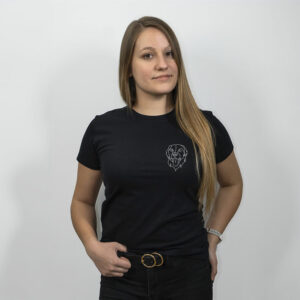Tshirt damski Basic-haftowany zwierzak ze zdjęcia "Jedna Linia"